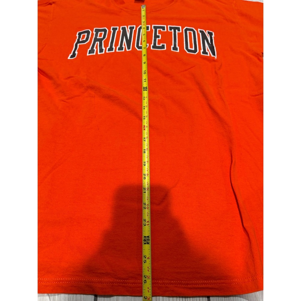 Vintage Russell Athletic Princeton University T-Shirt Orange Mens Large USA Made - Picture 7 of 9